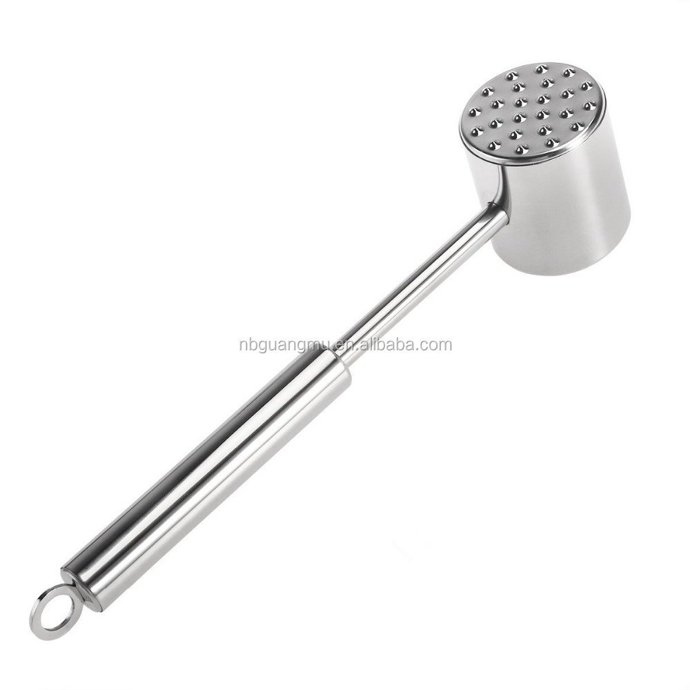 Stainless Steel Meat Hammer / Tenderizer Mallet / Pounder for Kitchen Cooking