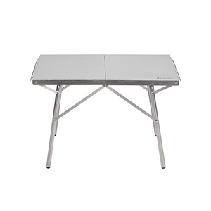 Stainless steel Easy folding bbq picnic dining table rectangular outdoor camping portable folding table