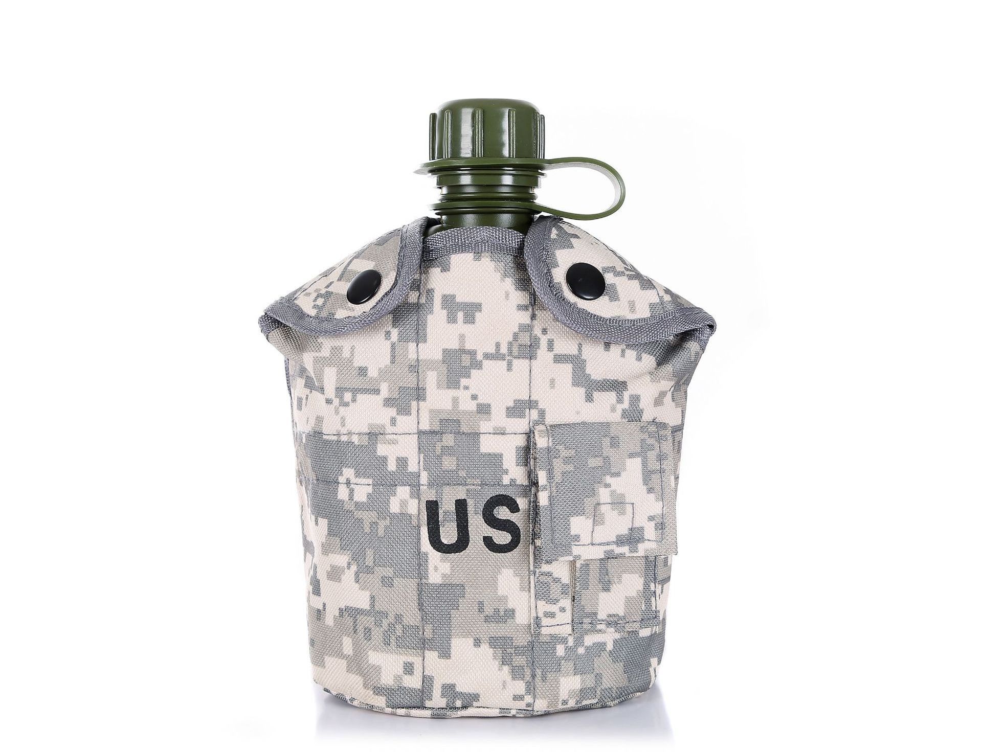 Us kettle Outdoor survival camouflage kettle three piece set of men's and women's four seasons sports kettle equipment