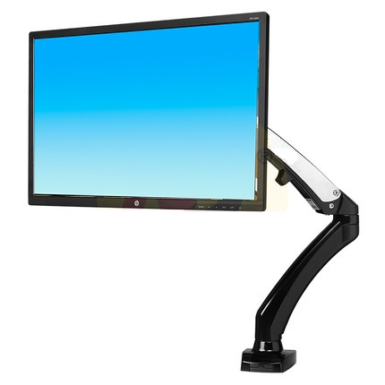 NB F100 aluminum 27inch air press Gas-strut Desktop Flexi lcd tv table Mount 360 rotate 2 USB 1 monitor desk support Lcd bracket