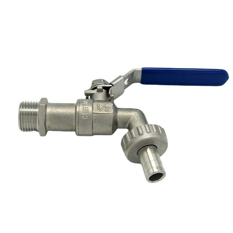 Water Flow Control Garden Hose Bibcock Female Thread Brass Ball Valve