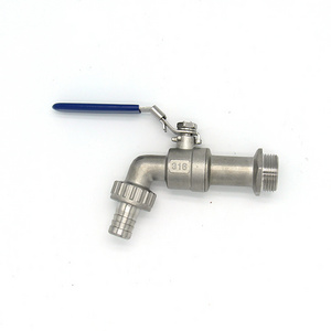 Easy To Use Stainless Steel Threaded Faucet With Ball Valve