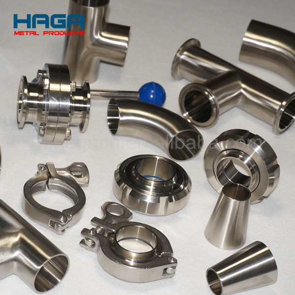 Stainless Steel Food Grade Sanitary Hygienic Tri Clover Clamp Triclamp Tri-Clamp Pipe Fitting