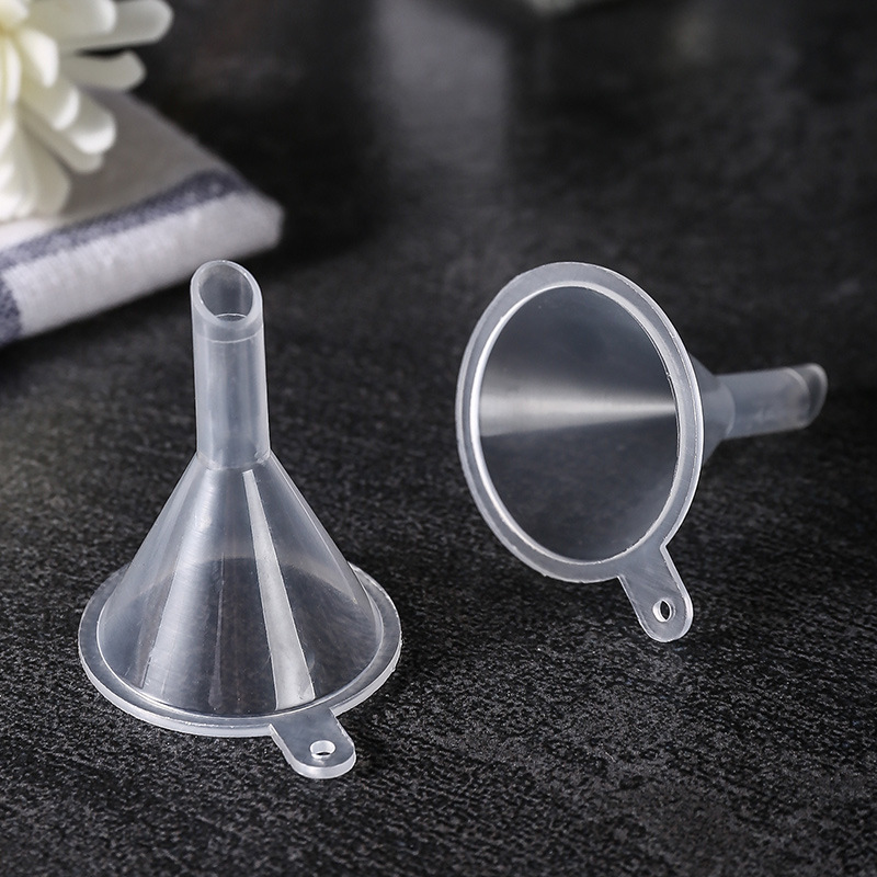 HAIJU LAB Factory Directly Laboratory Cheap Clear Plastic Funnel, Transparent PP Plastic Mini Perfume dispensing Funnel