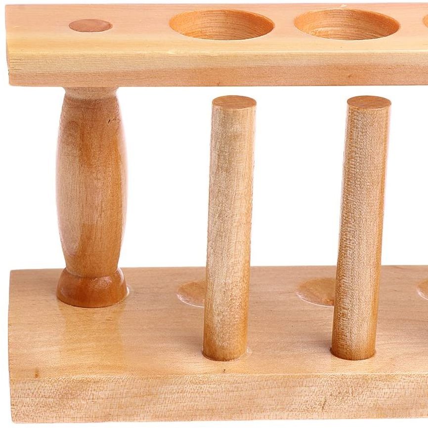 Haiju Sells Cheap And High Quality  Moderately Sizedlab Beautifully Wooden Test Tube Rack