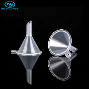 HAIJU LAB Factory Directly Laboratory Cheap Clear Plastic Funnel, Transparent PP Plastic Mini Perfume dispensing Funnel