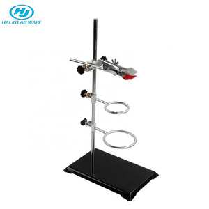 HAIJU LAB  Teaching Apparatus Chemistry Burette Retort Stand Lab Iron Rectangle Stand With Clamps Retort Ring & Boss Head