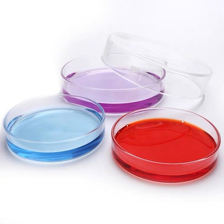 HAIJU LAB Glassware Different Sizes Borosilicate Glass Petri Dish With Lid