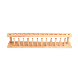 Haiju Sells Cheap And High Quality  Moderately Sizedlab Beautifully Wooden Test Tube Rack