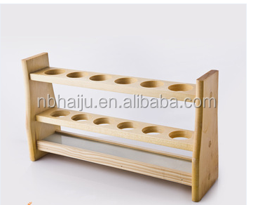 Haiju Sells Cheap And High Quality  Moderately Sizedlab Beautifully Wooden Test Tube Rack