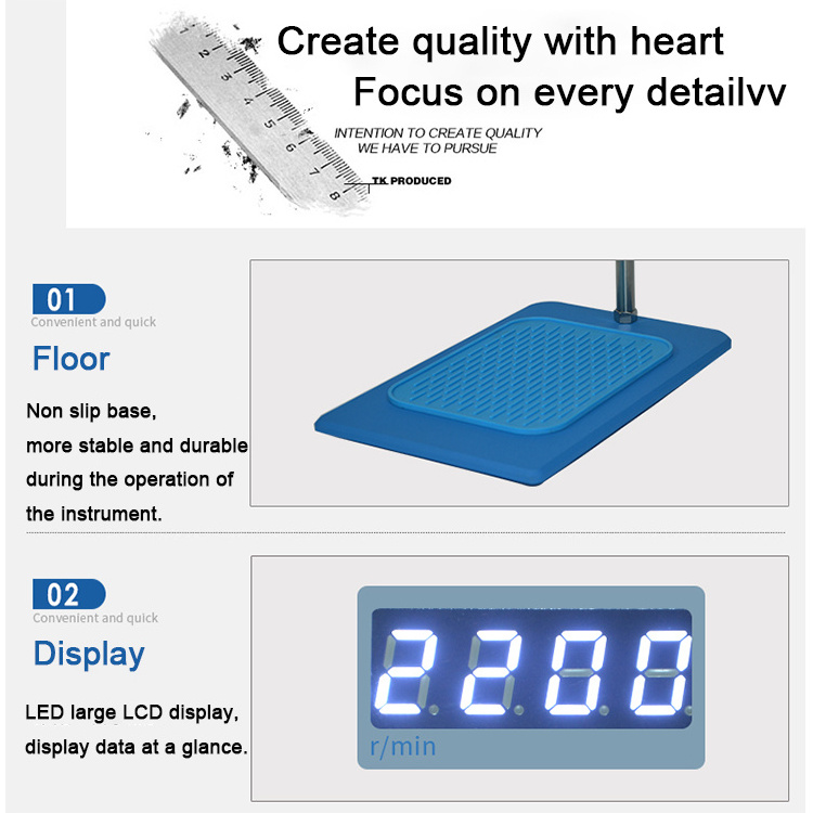 HAIJU LAB Laboratory 20L 40L 50L Low Noise LCD Screen Speed Adjustable Electric Overhead Mixer