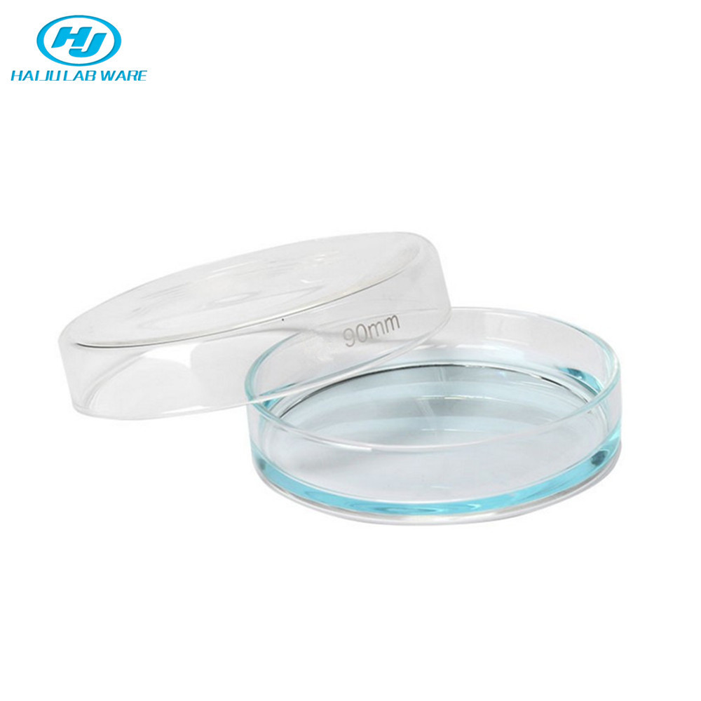 HAIJU LAB Glassware Different Sizes Borosilicate Glass Petri Dish With Lid