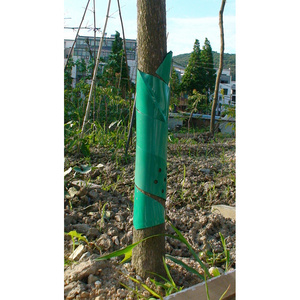 High quality 60-100cm length PVC plastic plant and tree trunk protectors wrap plastic spiral  tree guard