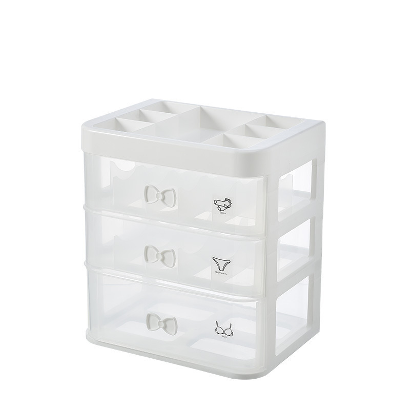 Factory supply underwear drawer storage box custom closet organizer bedroom plastic drawers for clothes