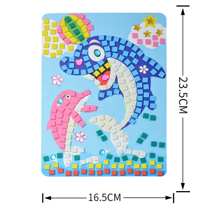 DIY Handcraft Painting EVA Mosaic Sticker Art Kit for Kids