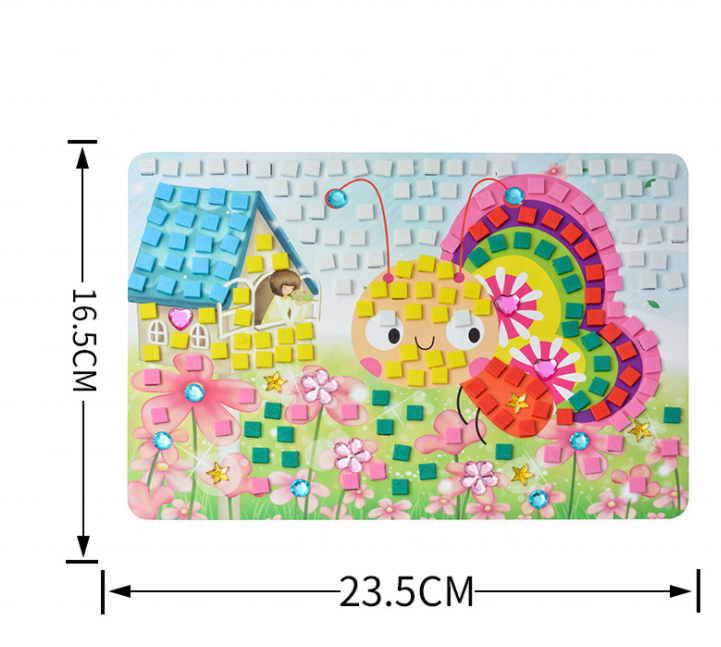 DIY Handcraft Painting EVA Mosaic Sticker Art Kit for Kids