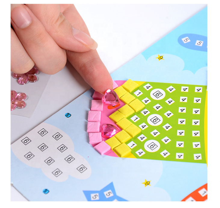 DIY Handcraft Painting EVA Mosaic Sticker Art Kit for Kids