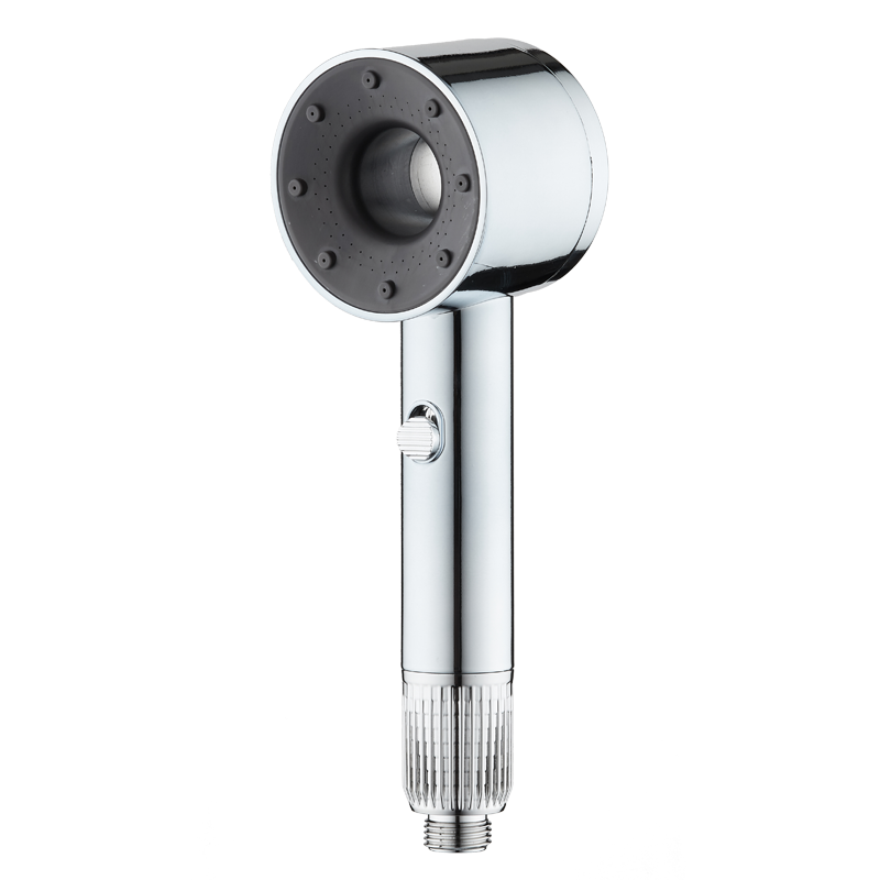 Bathroom Faucet ABS Chrome 2 Functions Round Shape Rainfall High Pressure Adjustable Filter Spray Handheld Shower Head