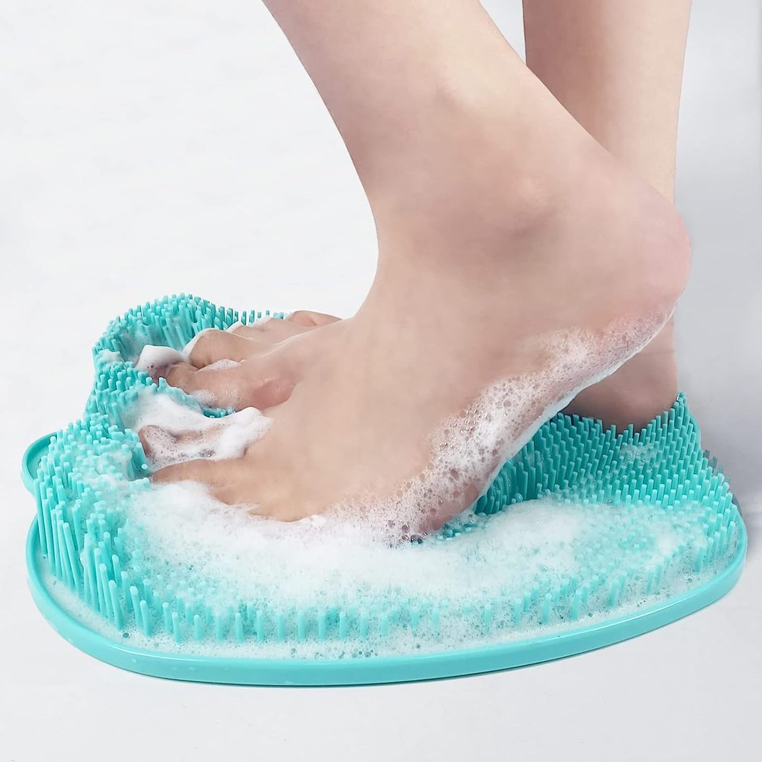 Foot Cleaner & Shower Foot Massager Improve Circulation Shower Foot Scrubber Mat with Non-Slip Suction Cups