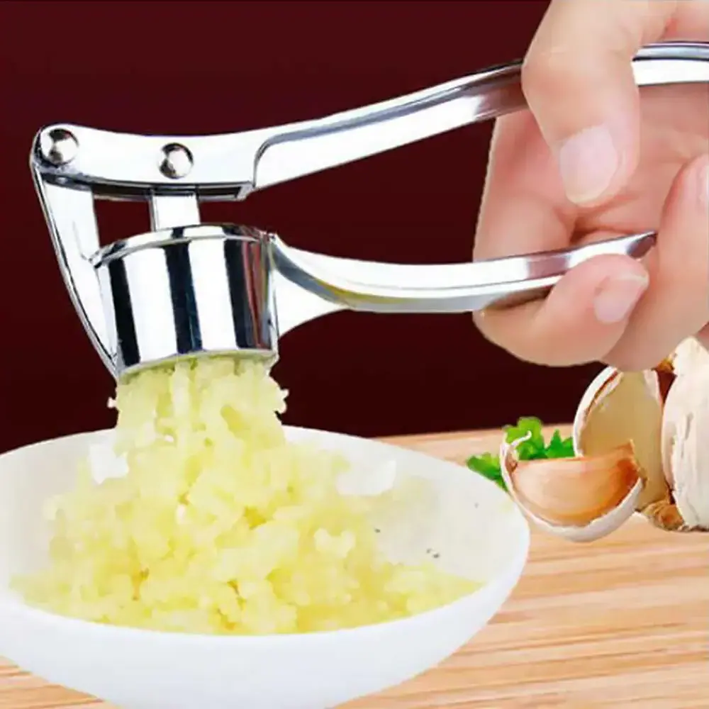 Zinc Alloy Garlic Presser Chopper Mincer Ginger Crusher Peeler Squeezer