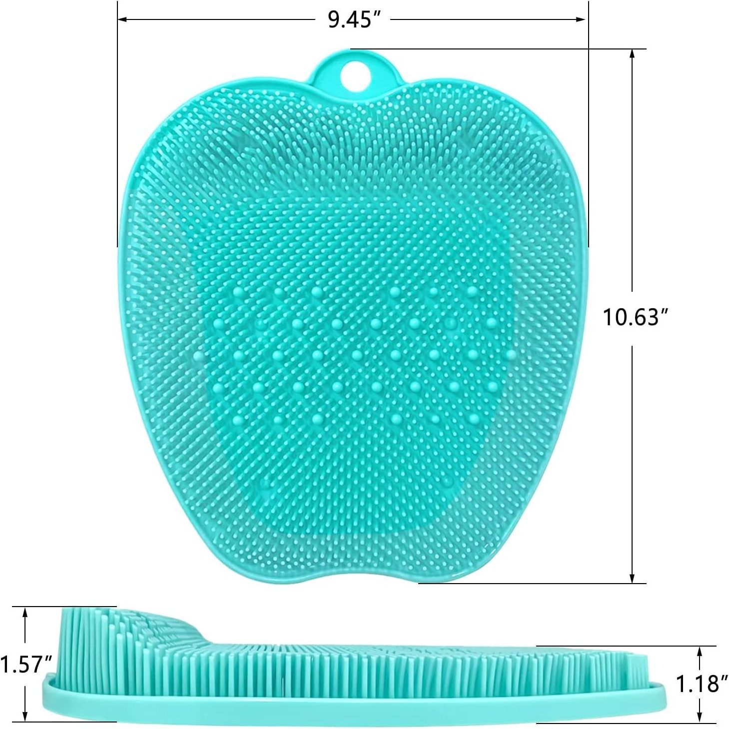 Foot Cleaner & Shower Foot Massager Improve Circulation Shower Foot Scrubber Mat with Non-Slip Suction Cups