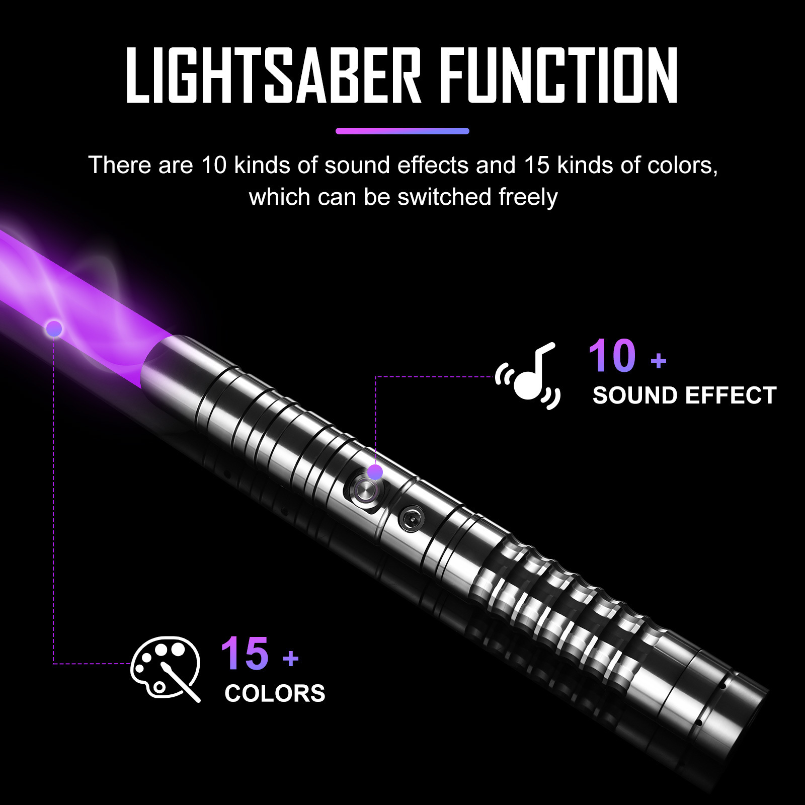 HL LIGHTSABER darth revan lightsaber Metal Hilt Led Light Up Flashing Light Saber Dueling  FOC starkiller lightsaber