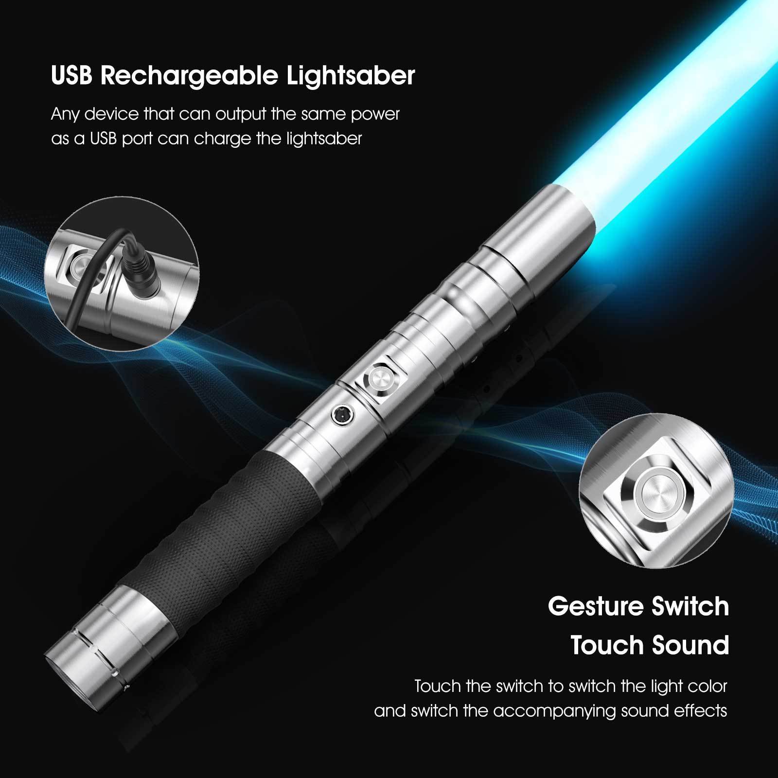 HL LIGHTSABER darth revan lightsaber Metal Hilt Led Light Up Flashing Light Saber Dueling  FOC starkiller lightsaber