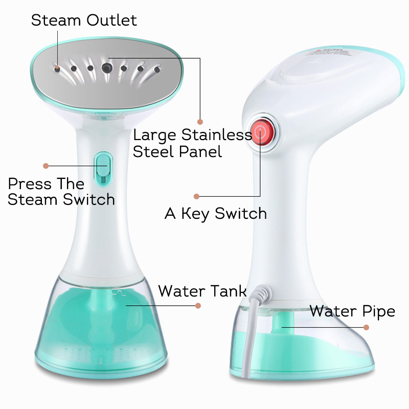 380ml large water tank Fabric steamer Travel steamers clothes portable 1500W Handheld Garment Steamer