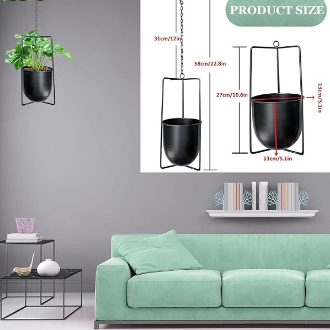 Metal Plant Hanger,Hanging Planters Indoor Hanging Flower Pots