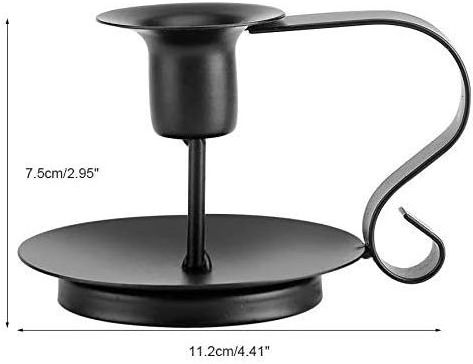 Candlestick Holders Black Candle Holder, Wrought Iron Taper Candle Holder, Iron Candle Holders