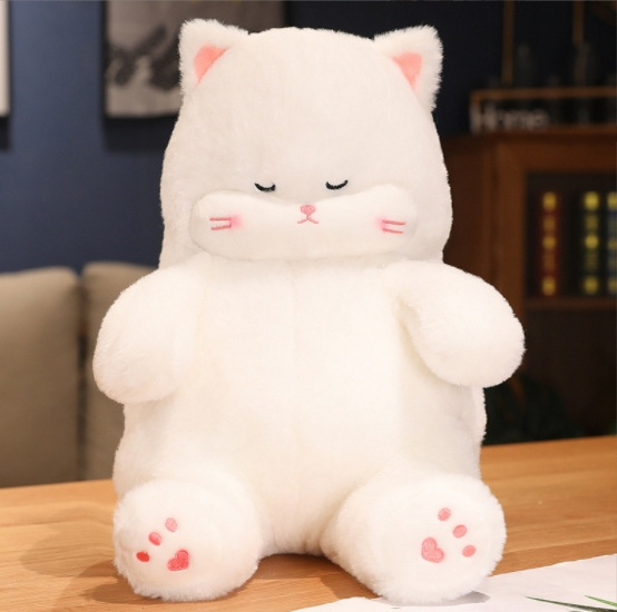 Cute sleepy cat doll Children girls sleeping kitten throw pillow plush toy birthday gift doll