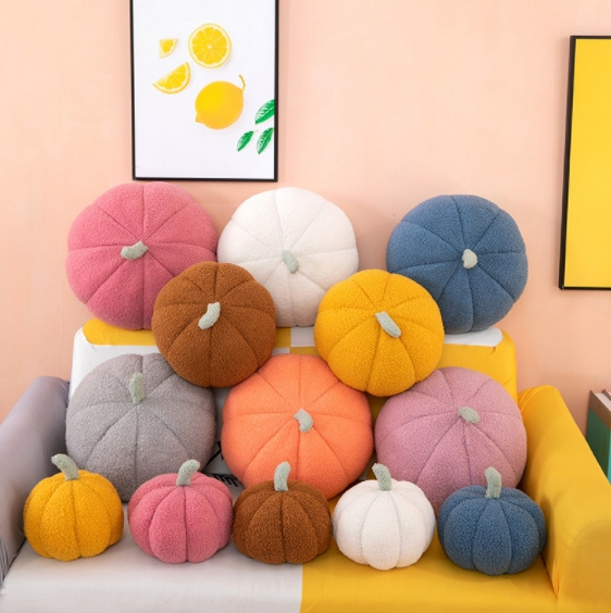 Fun pumpkin throw pillow new special-shaped sofa pillow halloween decoration cute children's plush toy