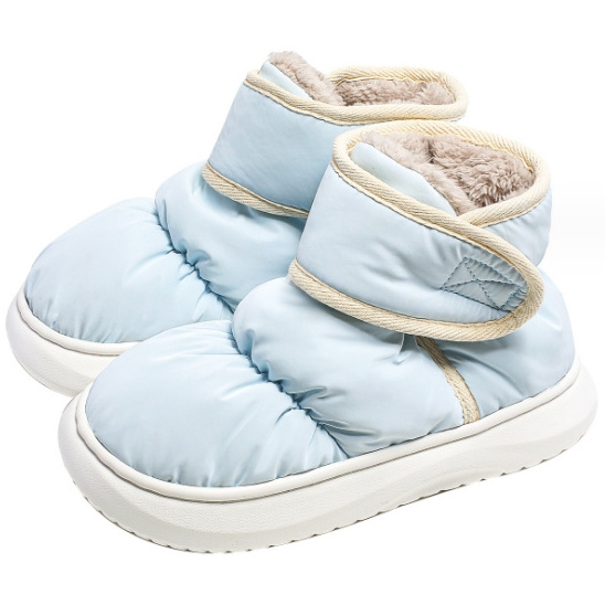 New down cloth snow boots warm non-slip thick soled snow boots plus velvet indoor and outdoor fashion shoes