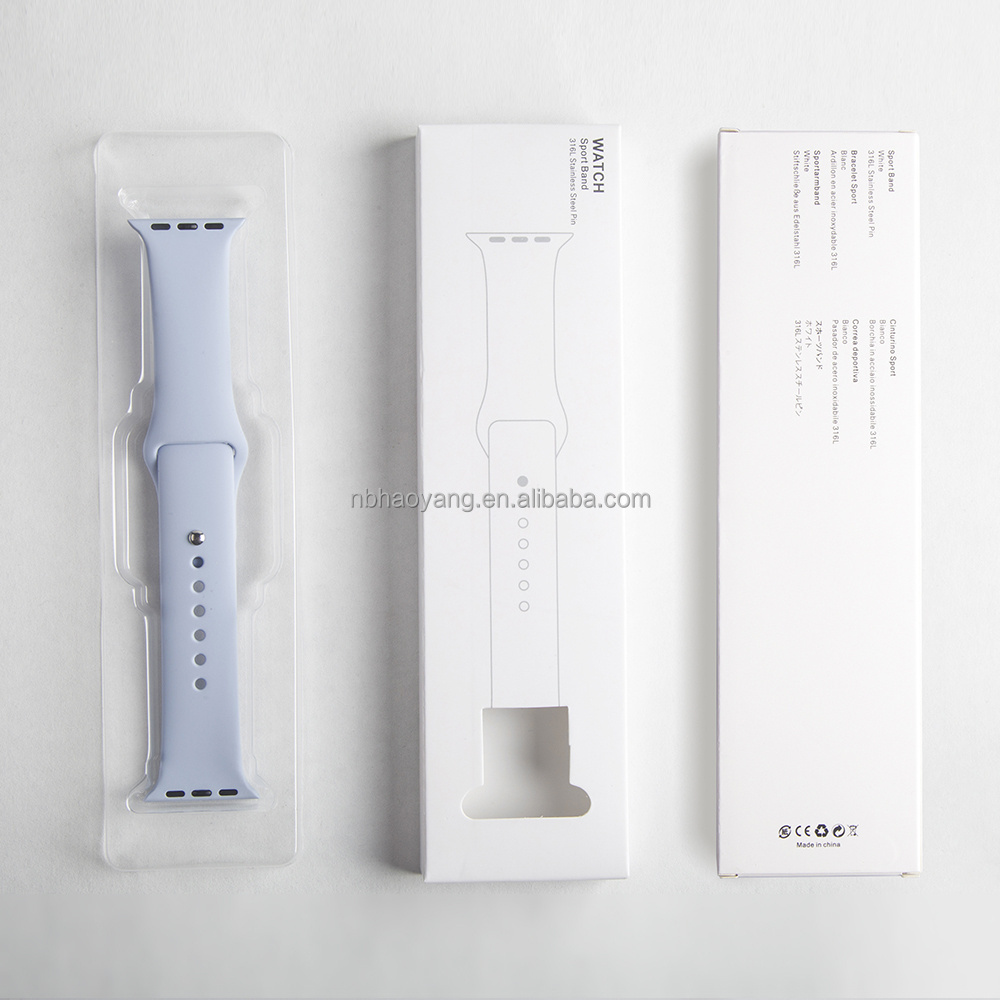 Luxury Cardboard Watch Strap Watch Band Packaging Box For Silicone Stainless Steel Nylon Apple Watch Band