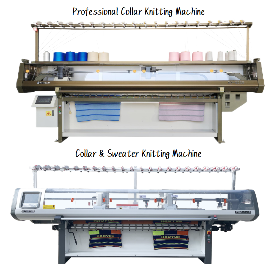 computerized collar machine semi jacquard flat knitting machine cuff knitting machine