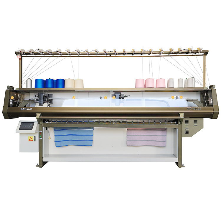 computerized collar machine semi jacquard flat knitting machine cuff knitting machine