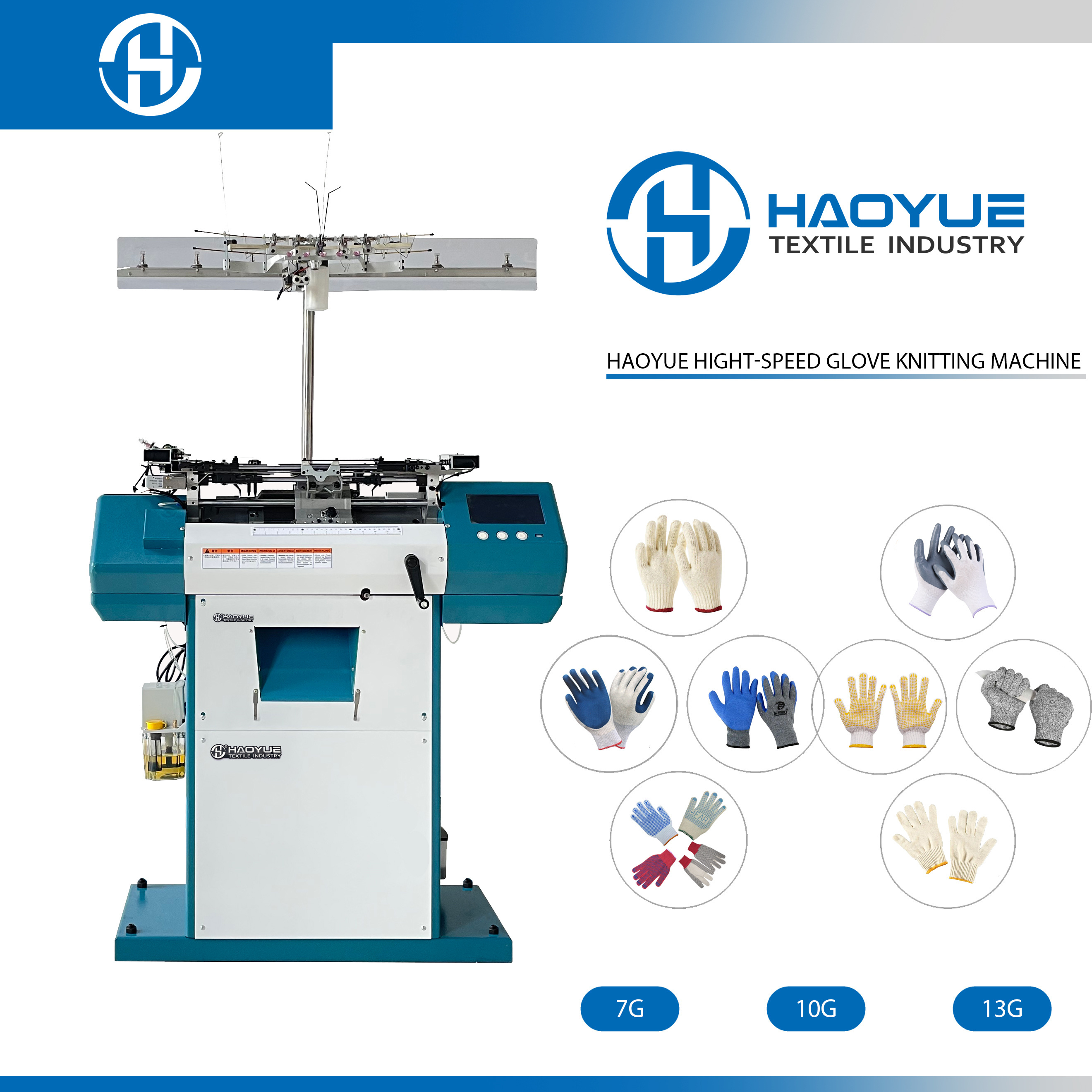 Automatic overlock High-speed&intelligent Glove Knitting machine with automatic package