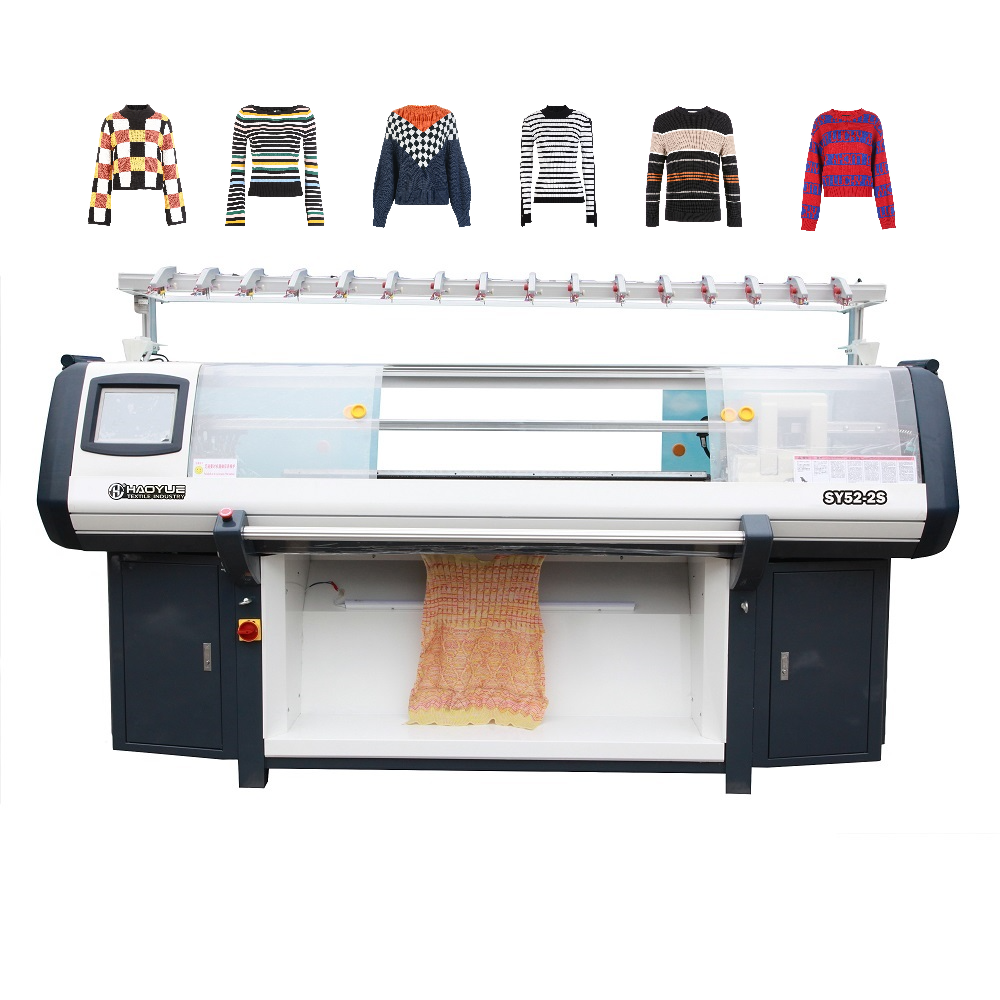 wonderful Weft Knitting Machine For Sweater with 52inch double system