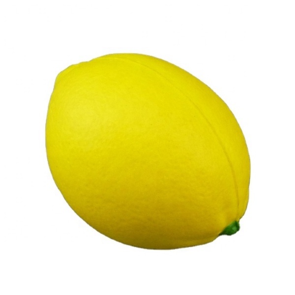 Logo printed pu foam lemon antistress toy for promotion gifts  Anti Stress Toy