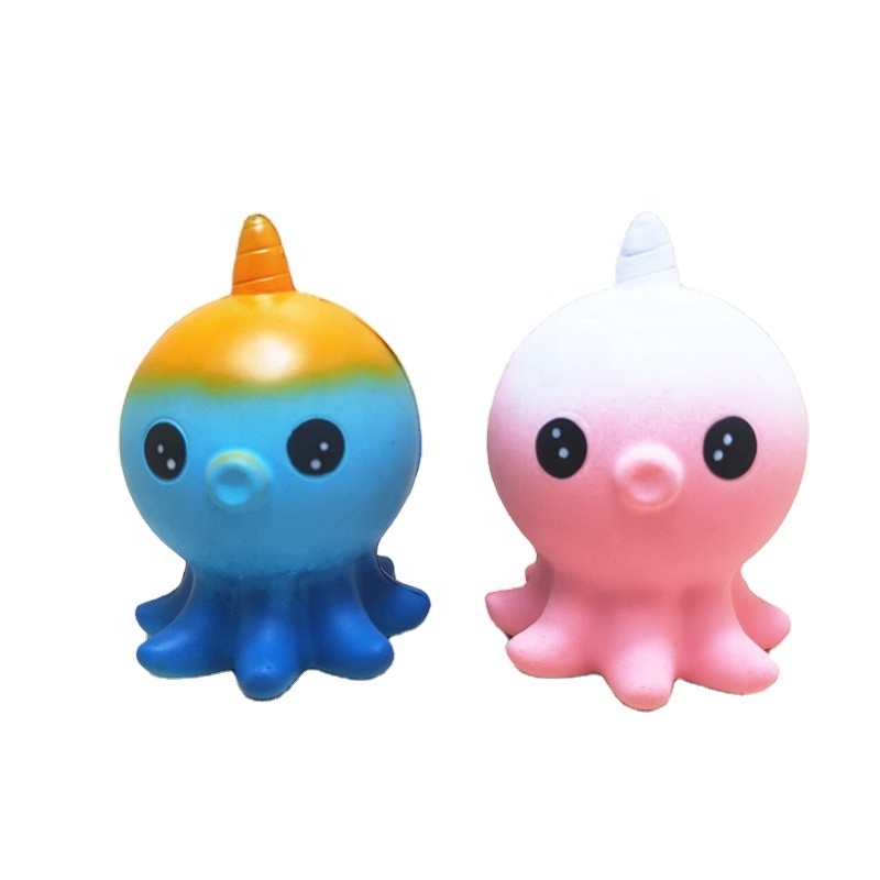 New Arrival Kawaii Unicorn Octopus Plush Toys Hot Selling Squid Slowly Rising Octopus Toys