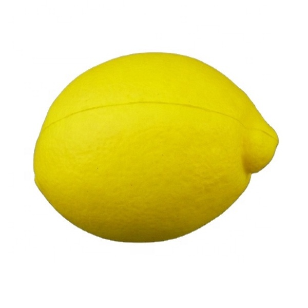 Logo printed pu foam lemon antistress toy for promotion gifts  Anti Stress Toy