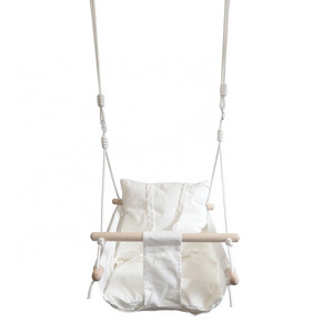 Wooden Hanging Swing Seat Chair for Baby up to 4 Years Old Hanging Kit Included Customized Colors Available