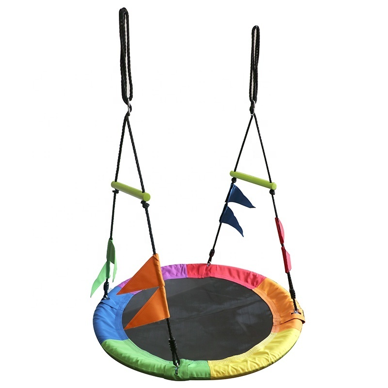 Saucer Tree Swing for Kids 700Lb Weight Capacity 40 Inch Diameter Outdoor Round Flying Swing