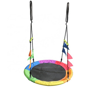 Saucer Tree Swing for Kids 700Lb Weight Capacity 40 Inch Diameter Outdoor Round Flying Swing