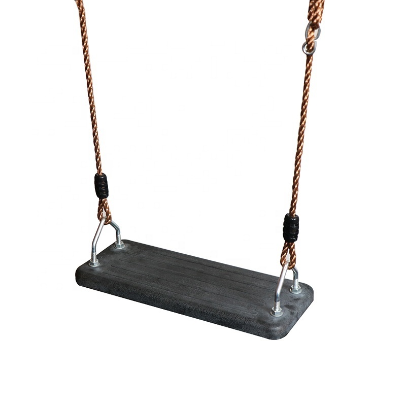 adjustable hanging rope rubber swing seat for kids and adults