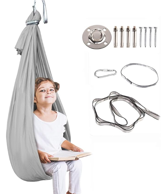 Sensory Swing for Kids with Special Needs (Hardware Included) Therapy Swing For Child & Adult with Autism, ADHD, Aspergers