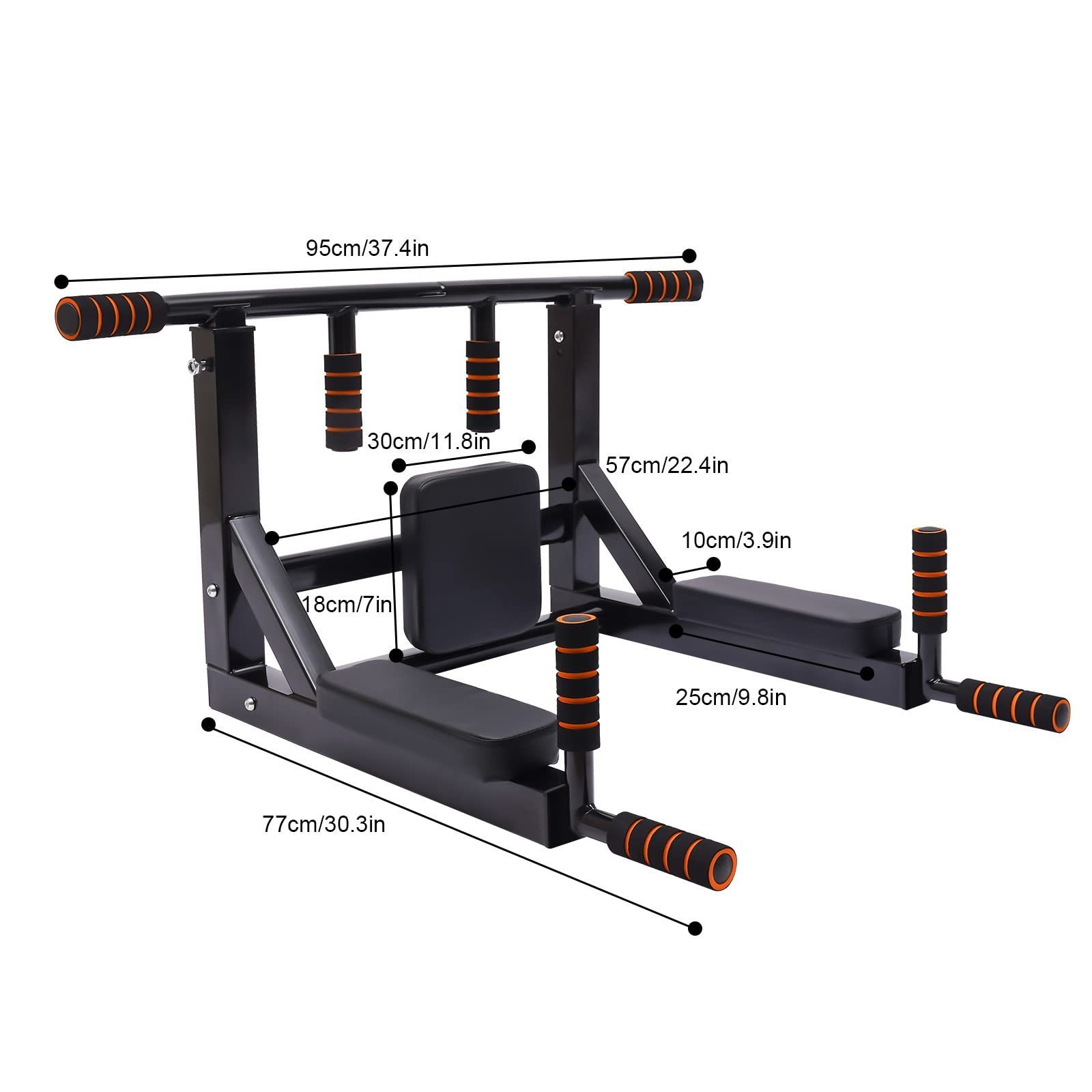 Harbour Wall Mounted Pull Up Bar Heavy Duty Ceiling Mounted Pull Up Bar Heavy Duty for Indoor & Outdoor Use Accessories