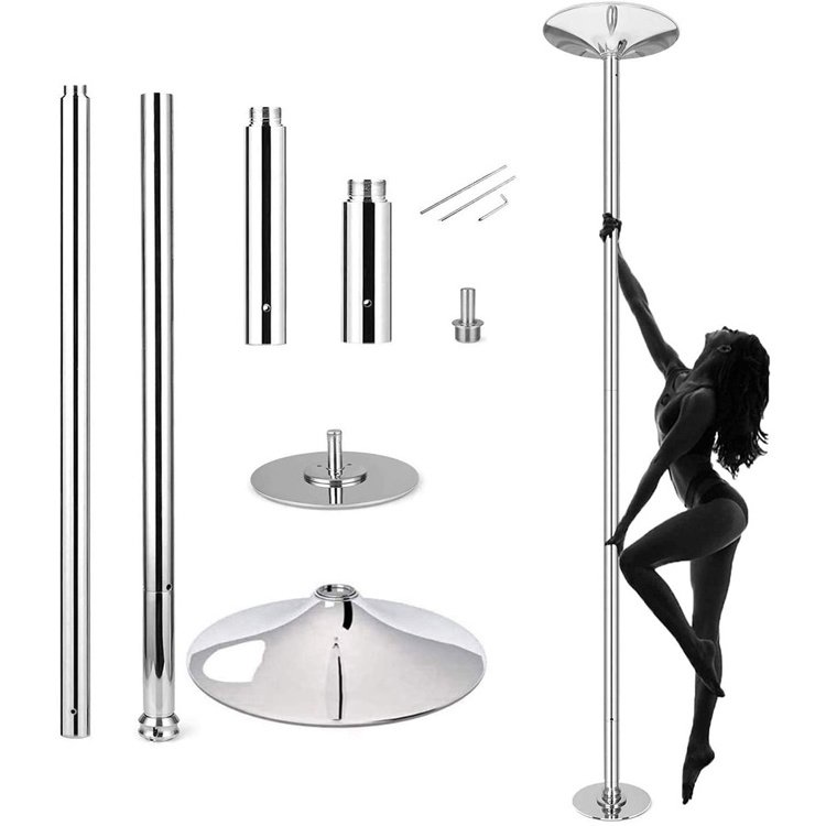 Harbour Professional Removable Spinning Gold Stripper Outfits Pole Dance Stage