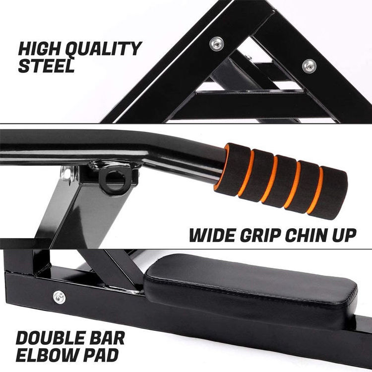 Hot Selling Indoor Home Gym Dip Station Chin Up Bar Wall Mounted Pull Up Bar