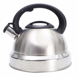 Wholesale Modern Stainless Steel Whistling Tea Pot for Stovetop with Cool Grip Ergonomic Handle 3 Liter Whistling Tea Kettle